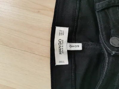 MANGO Damen Jeans Skinny Fit Hose Schwarz Gr. 42 Casual SOHO