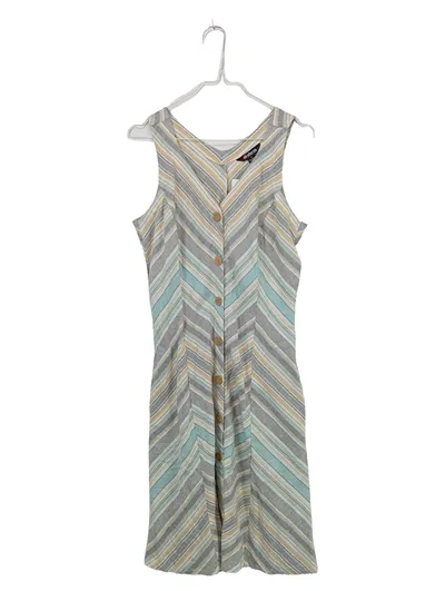 Sherpa Adventure Gear Kleid Damen Gr. 36/S Gestreift Knopfleiste Sommer Casual