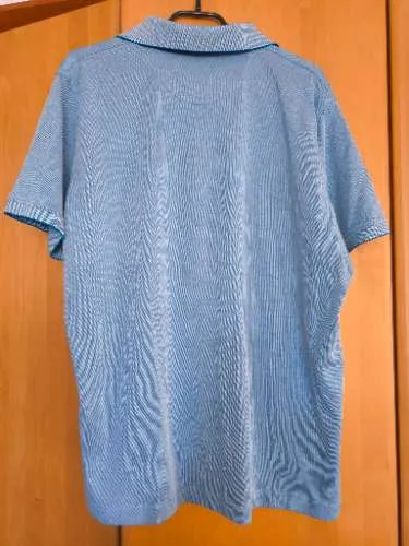 Basefield Poloshirt Herren Gr. XXL Blau Kurzarm Baumwollmix Brusttasche Casual