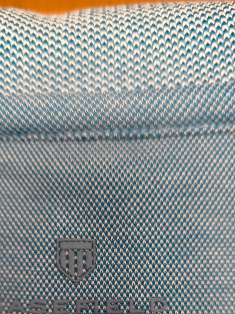 Basefield Poloshirt Herren Gr. XXL Blau Kurzarm Baumwollmix Brusttasche Casual 6