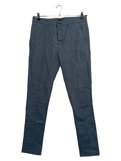 ASOS Design Herren Stoffhose Chino Grau W32/L32 Slim Fit Baumwolle