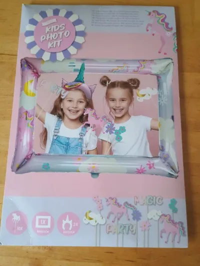 AVEC Kids Photo Kit Einhorn Party Deko Fotorequisiten Rahmen 65x86cm