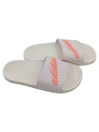 adidas Adilette Badeschuhe Damen Pantoletten Weiß Coral Gr. 43