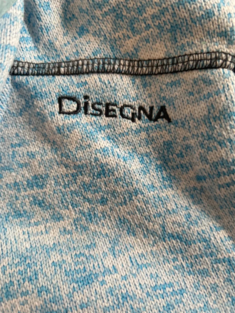 Disegna Kinder Fleecejacke Kapuze Gr. 152 Blau Meliert Outdoor 3