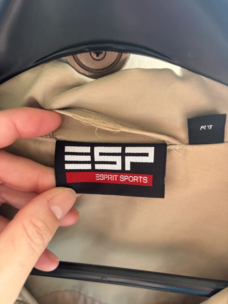 ESPRIT SPORTS Damen Leichte Jacke Gr. 40 Beige Baumwolle Outdoor 4