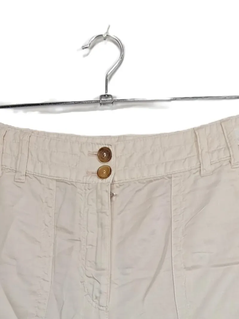Marc Cain Cargohose Damen Gr. 42 Beige Baumwolle Casual Hose 2