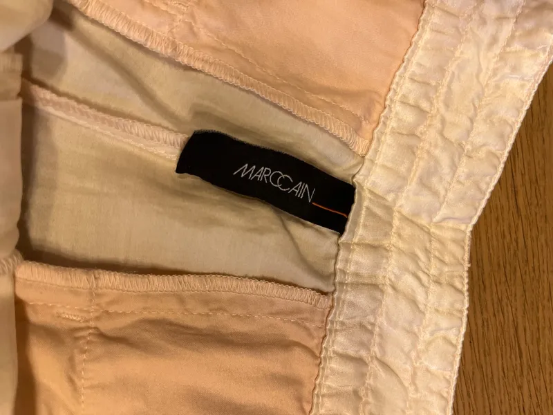 Marc Cain Cargohose Damen Gr. 42 Beige Baumwolle Casual Hose 4