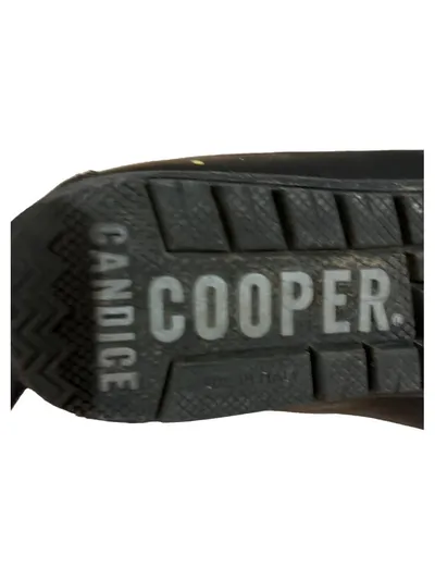 Candice Cooper Damen Sneaker High Gr. 38 Grau Leder Gefüttert