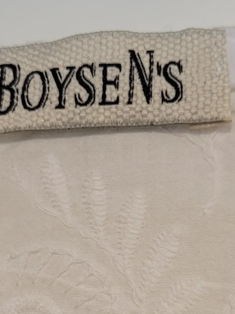 BOYSEN'S Damen Langarmshirt Gr. 36/S Weiß Casual Stickerei 3