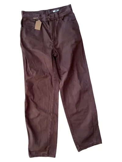 UNIQLO U Damen Stoffhose Größe 3 Braun Casual Hose