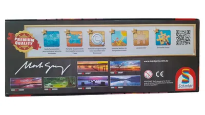 Schmidt Puzzle 136 Teile Panorama Mark Gray Palmen Sonnenuntergang Premium