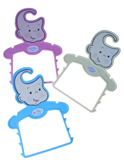 Zapf Creation Baby Born Kleiderbügel Set Puppenzubehör 3 Stück Mehrfarbig