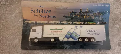 GÜSTROWER SCHLOSSQUELL Mercedes-Benz Actros Modell LKW 19cm Weiß