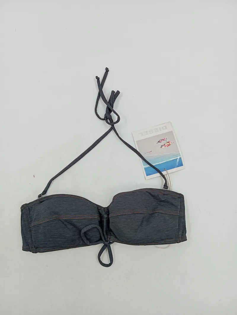 Diesel Bikini Oberteil Damen Blau Gr. 38/M Casual Sommer 3