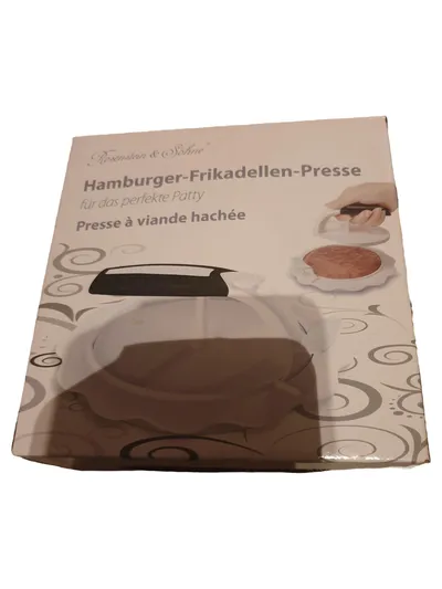 Rosenstein & Söhne Burgerpresse Hamburger Frikadellen Presse Kunststoff Weiß