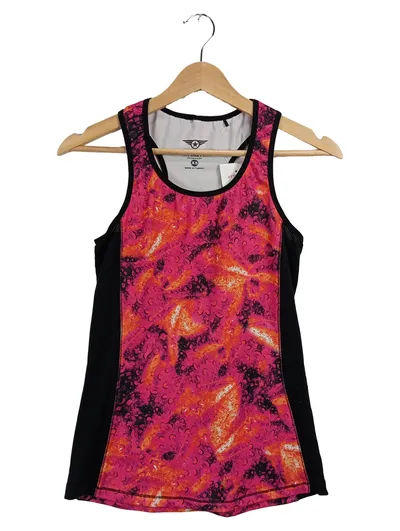 NYATHLETICS Damen Sport Shirt Tank Top Gr. XS Pink Orange Schwarz Fitness