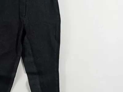 Damen Reithose Schwarz Gr. 34 XS Vollbesatz Baumwolle Reiterhose