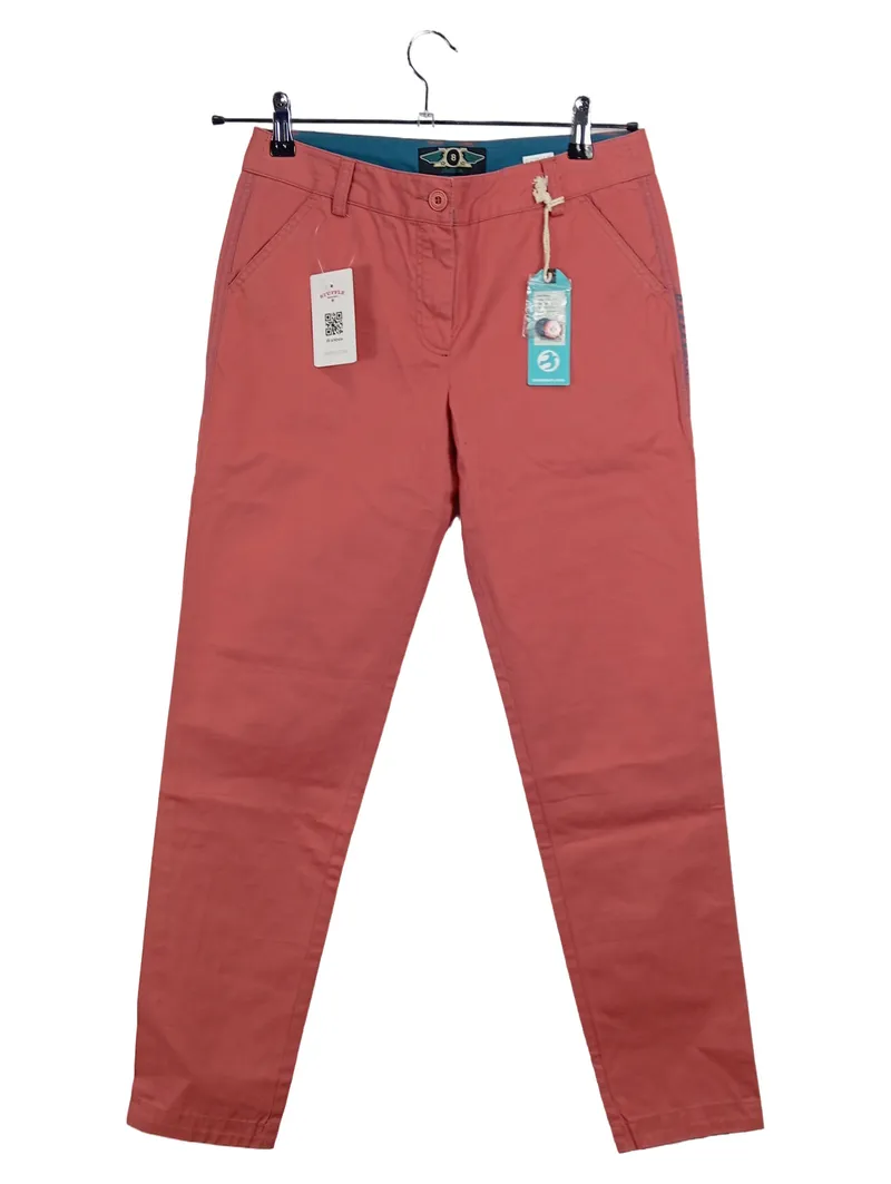 Brakeburn Damen Stoffhose Chino Gr. 8 / 36 Rosa Baumwolle Casual NEU 1