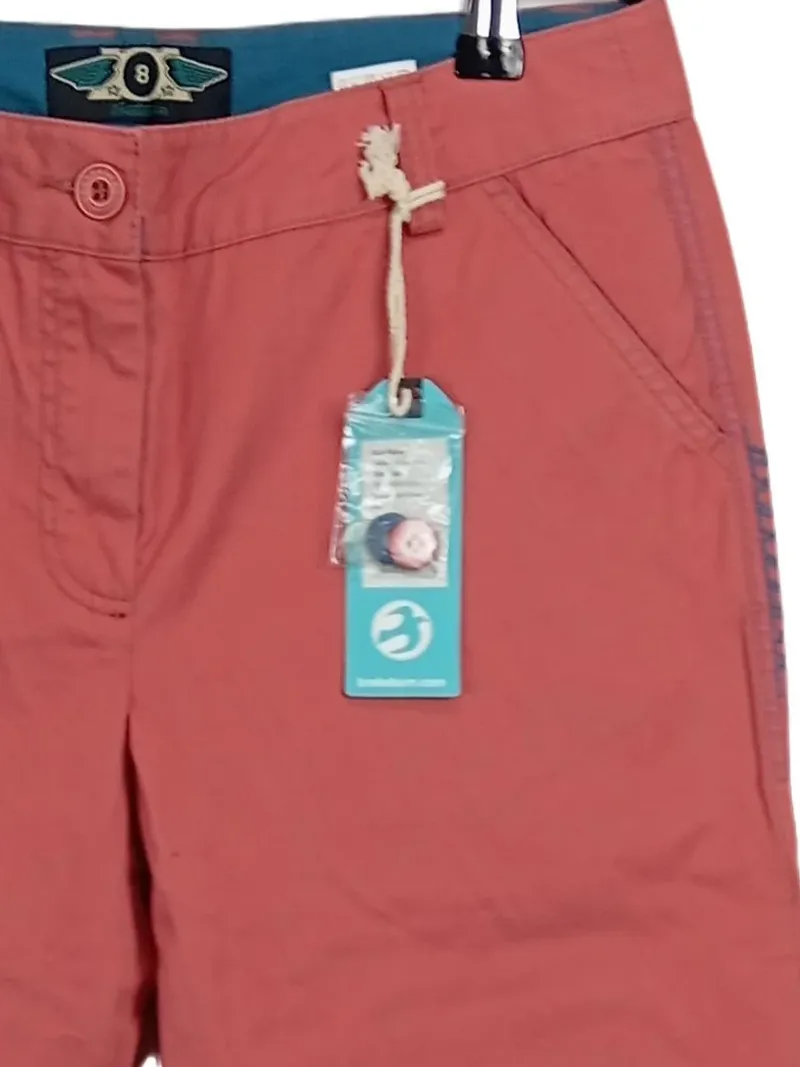 Brakeburn Damen Stoffhose Chino Gr. 8 / 36 Rosa Baumwolle Casual NEU 3
