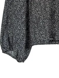 Antonello Serio Damen Langarmshirt Schwarz Strukturmuster Gr. M 5
