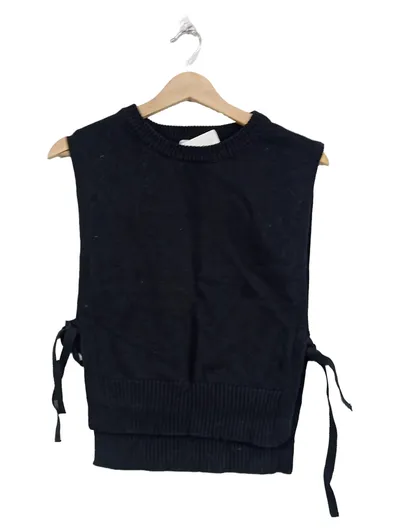 Seraphine Damen Pullunder Gr. S/M Schwarz Strick Casual