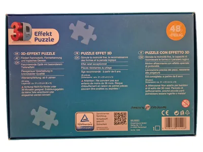 Playtive Junior 3D Puzzle Delfin Unterwasserwelt 48 Teile Kinder ab 6