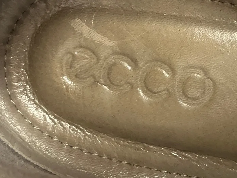 Ecco Damen Schnürschuhe Gr. 40 Schwarz Casual Leder Schuhe 4