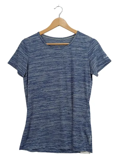 CMP Damen Sport Shirt Funktionsshirt Gr. 40/L Blau Meliert