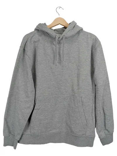 Topman Hoodie Herren Gr. S Grau Kapuzenpullover Basic Meliert