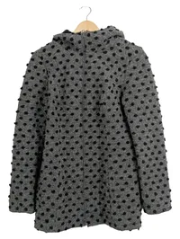bellanatur Damen Strickjacke Gr. 40/L Grau Modern mit Punkten 1