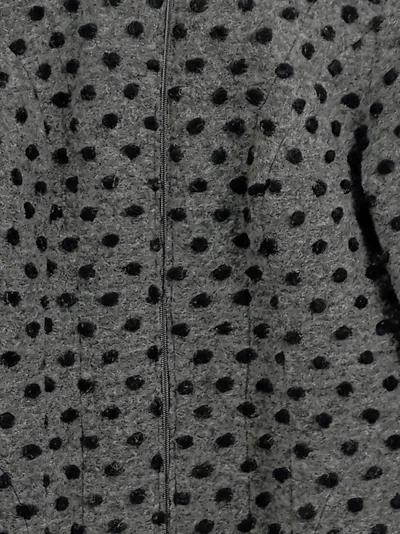 bellanatur Damen Strickjacke Gr. 40/L Grau Modern mit Punkten