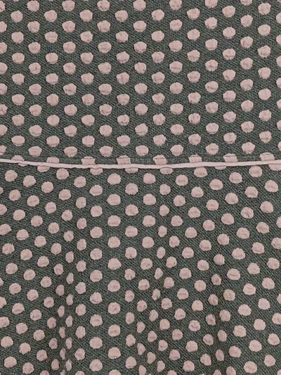 C&A Mädchen Strickkleid Gr. 122 Grau Rosa Punkte A-Linie