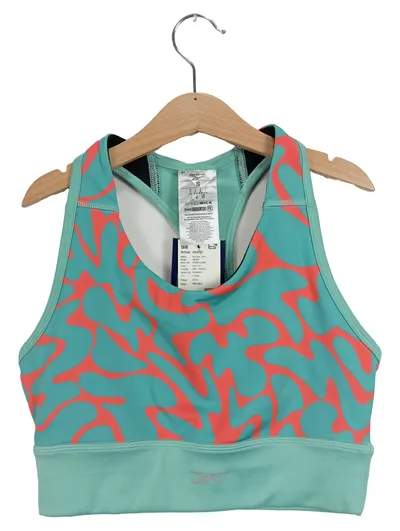 Reebok Sport-BH Damen S Türkis Coral Speedwick Running Fitness Neu