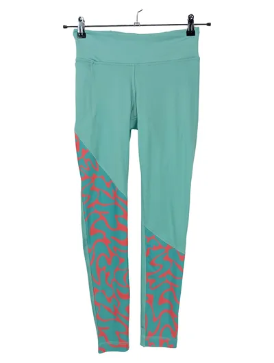 Reebok Damen Leggings S Türkis Sportlich Fitness Hose