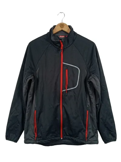 Crivit Outdoor Herren Funktionsjacke Softshell Schwarz Gr. 44 Sportlich
