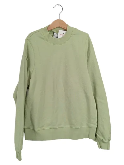 & Other Stories Pullover Sweatshirt Damen Gr. 36 S Grün Baumwolle Casual Basic