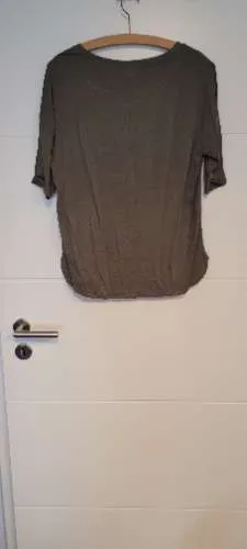 Street One Damen T-Shirt Gr. 38/M Oliv Casual Viskose