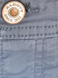 Alcott Herren Stoffhose Chino Blau Gr. W30/L30 Baumwolle Slim 2