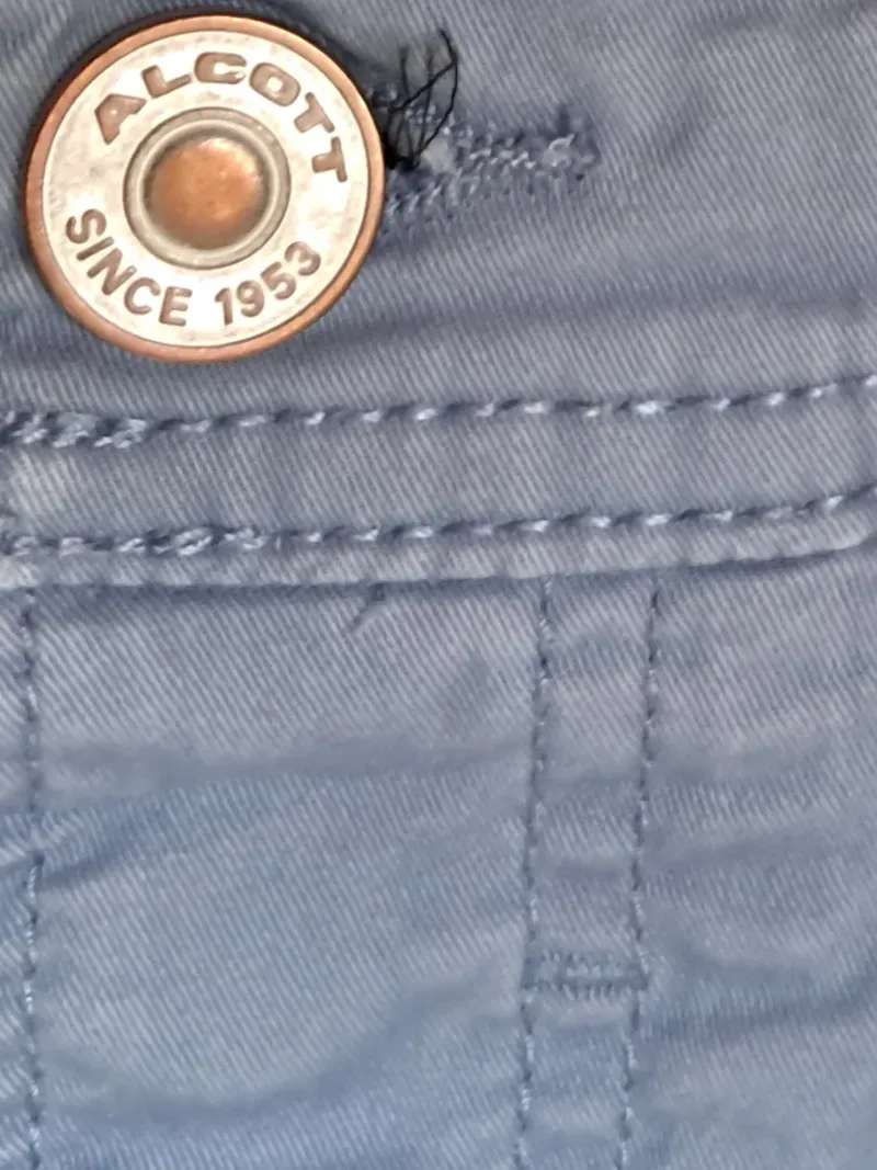 Alcott Herren Stoffhose Chino Blau Gr. W30/L30 Baumwolle Slim 2