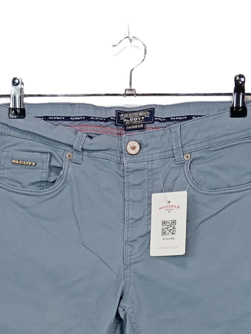 Alcott Herren Stoffhose Chino Blau Gr. W30/L30 Baumwolle Slim 4