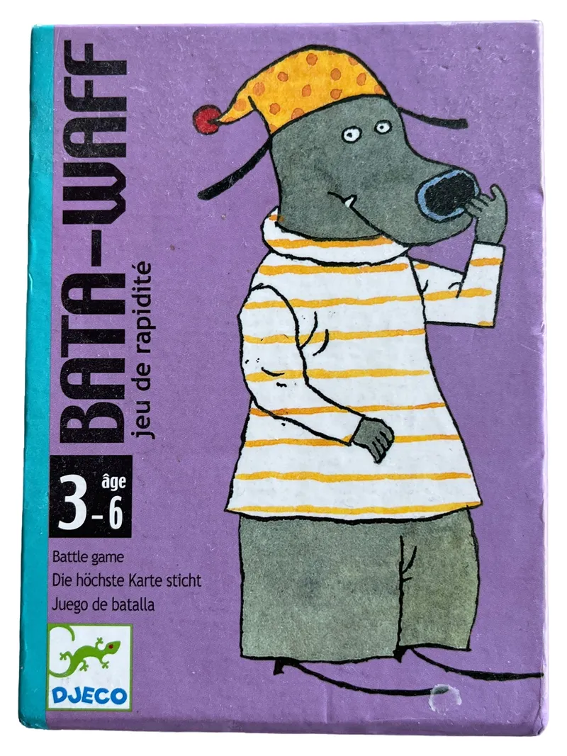 Djeco Bata Waff Kartenspiel Hunde Lernspiel Reaktion Spiel Kinder ab 3 J. 1