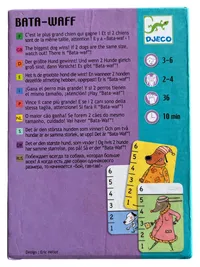 Djeco Bata Waff Kartenspiel Hunde Lernspiel Reaktion Spiel Kinder ab 3 J. 2
