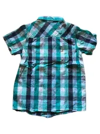 ERNSTING'S FAMILY Kinder Freizeithemd Gr. 128 kariert Kurzarm Mehrfarbig Casual 2
