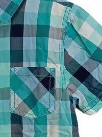 ERNSTING'S FAMILY Kinder Freizeithemd Gr. 128 kariert Kurzarm Mehrfarbig Casual 5