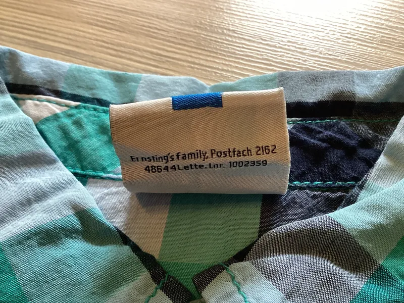 ERNSTING'S FAMILY Kinder Freizeithemd Gr. 128 kariert Kurzarm Mehrfarbig Casual 7