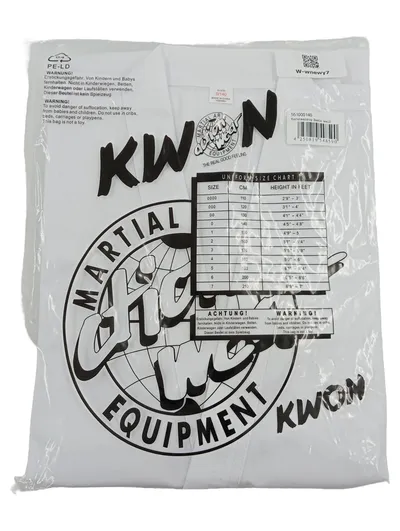 KWON Clubline Karateanzug Basic weiß Gr. 0/140 Kinder Kampfsport Anzug