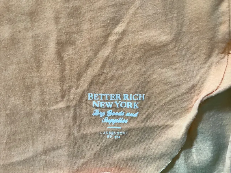 BETTER RICH Damen T-Shirt XL Orange Pailletten Eis-Motiv V-Ausschnitt 3