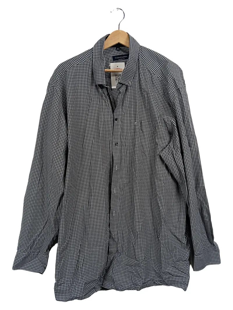 CASAMODA Herren Freizeithemd kariert Comfort Fit Gr. 48/3XL Baumwolle 1