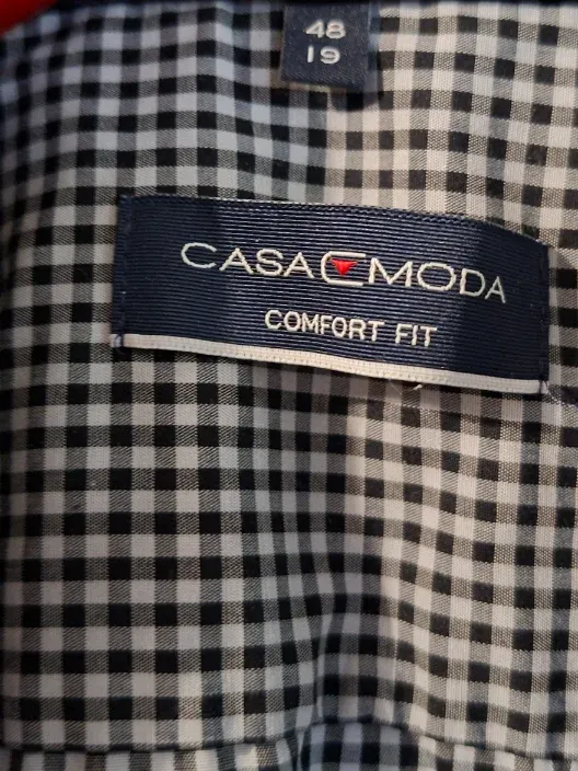 CASAMODA Herren Freizeithemd kariert Comfort Fit Gr. 48/3XL Baumwolle 3