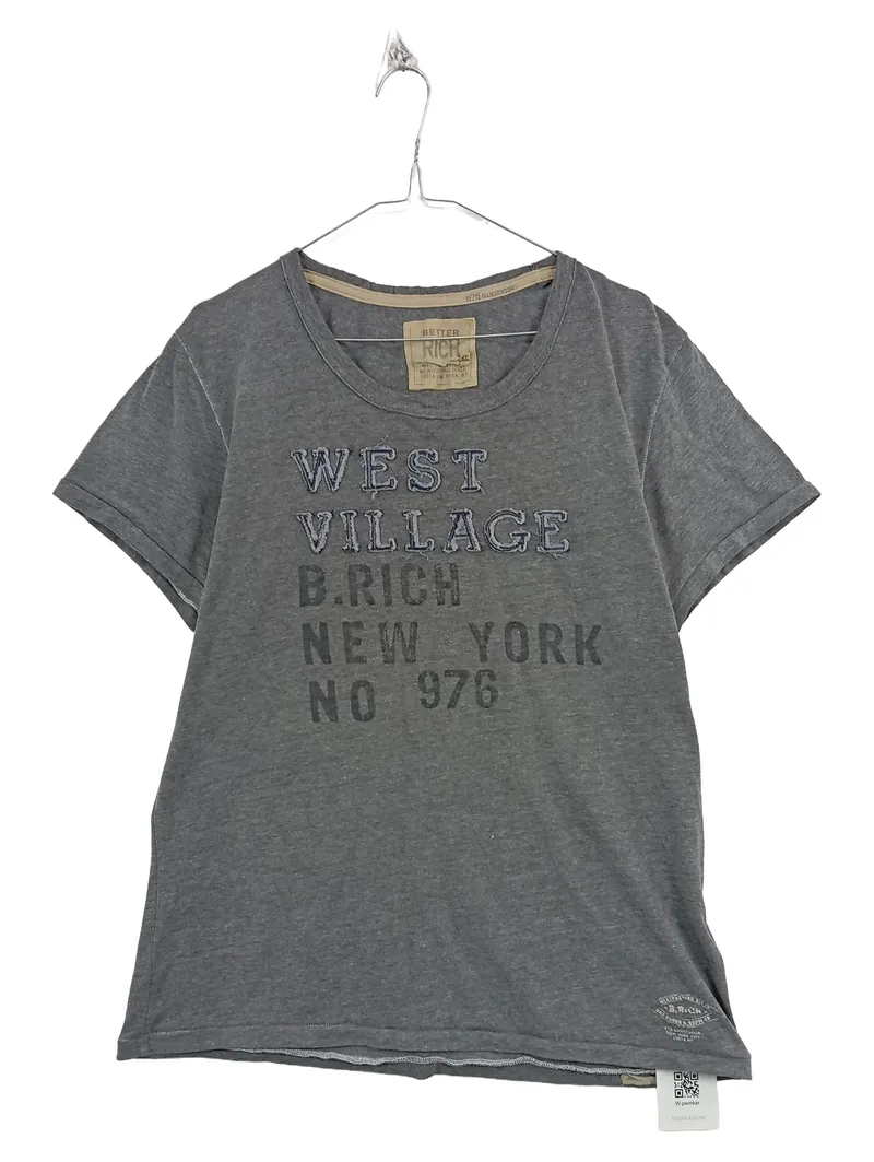 BETTER RICH Damen T-Shirt West Village New York Grau Gr. XL 1